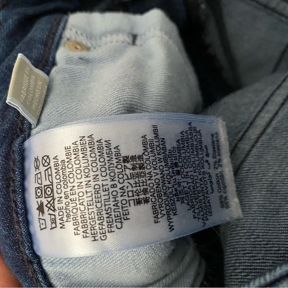 Michael Kors snake print denim jeans raw hem - Picture 11 of 11